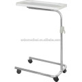 Height adjustable hospital patient dinning tables